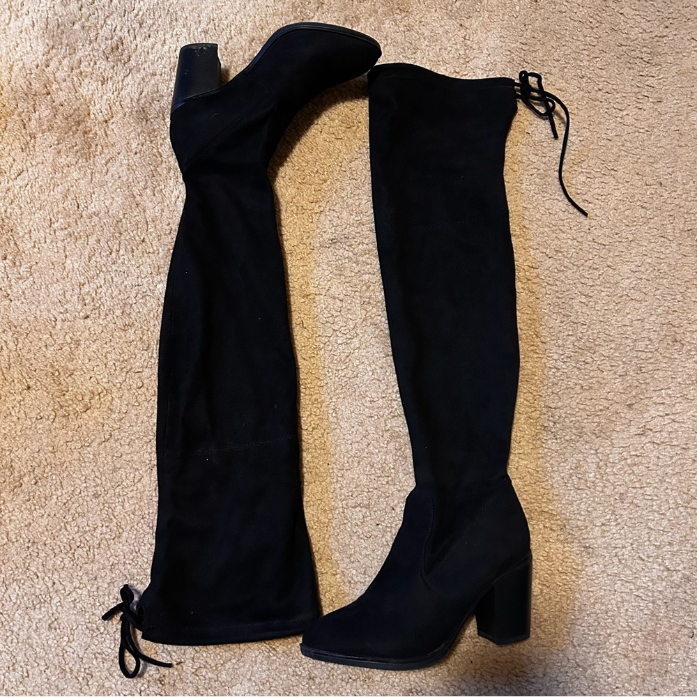 Thigh high knee boots